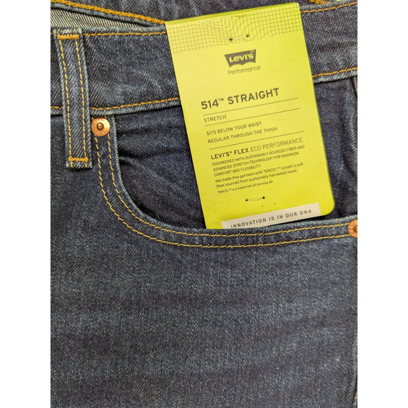 Levis 514 Straight Flex Eco Performance Men's Jeans 40x32 - Picture 8 of 12